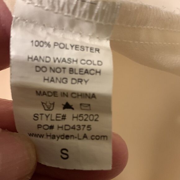 Hayden Los Angeles size small unique design long (open) sleeve blouse - Picture 9 of 10